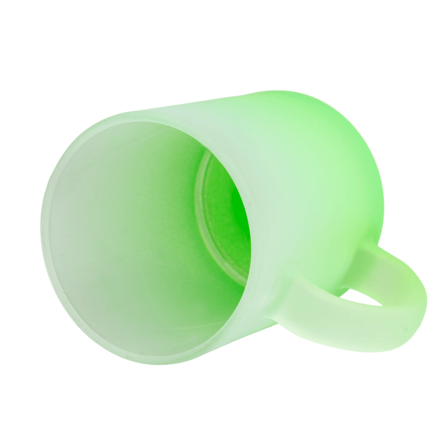 Kubek Szroniony Gradient Jasnozielony