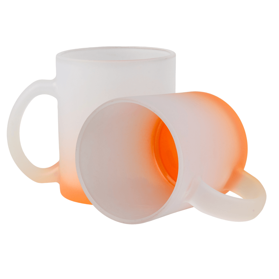 Kubek Szroniony Gradient Pomarańczowy