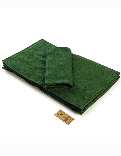 Ręcznik gościnny z lamówką - Dark Green