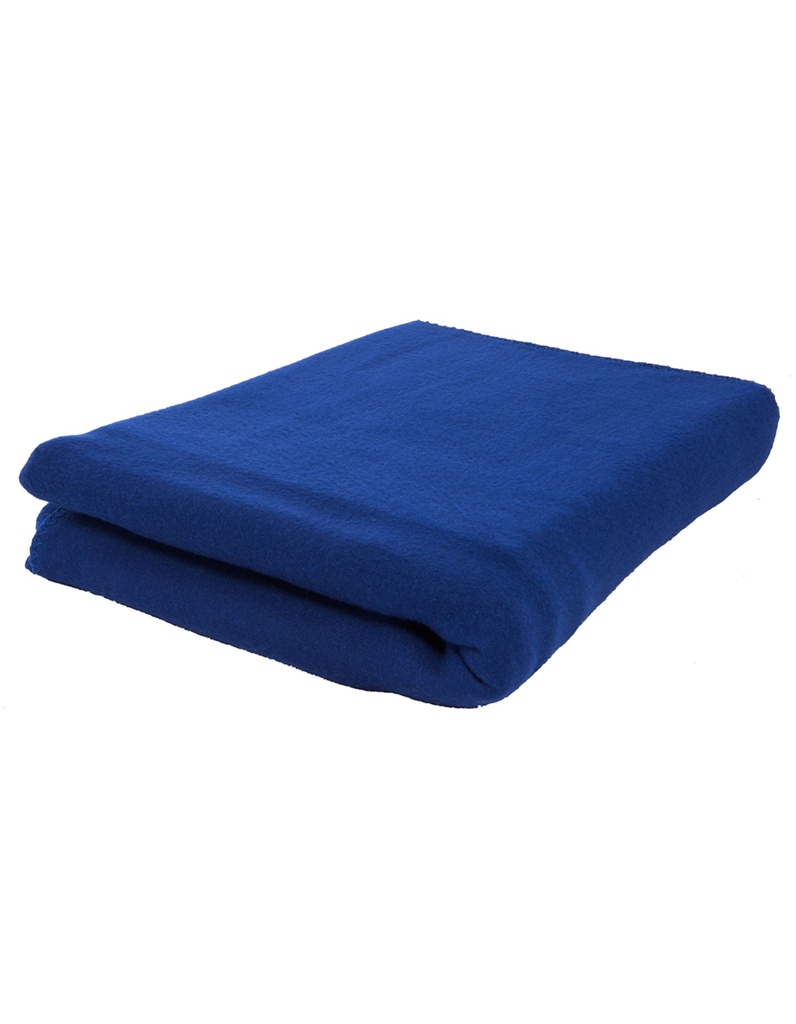 Ciepły koc polarowy 150x120 miękki koce akcesoria L-merch - Navy