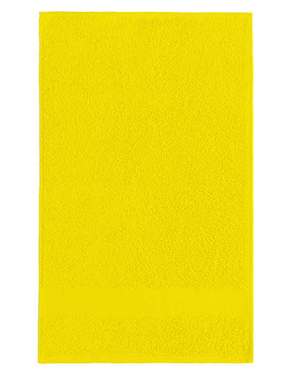 Miękki ręcznik gościnny 100% bawełna z bordiurą 4cm L-merch - Yellow
