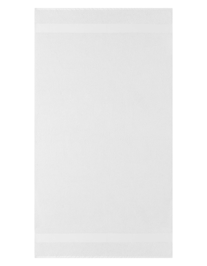 Ręcznik plażowy bawełniany - White