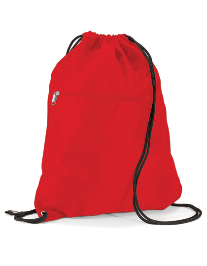Wodoodporny worek sportowy 14L z kieszenią na zamek Quadra - Classic Red