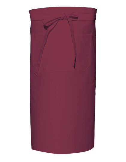 Fartuch kuchenny z kieszenią, łatwa pielęgnacja, unisex Link Kitchen Wear - Bordeaux