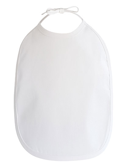 Śliniak niemowlęcy z troczkami - White