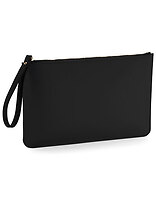Elegancka kosmetyczka z ekoskóry z paskiem na rękę BagBase - Black