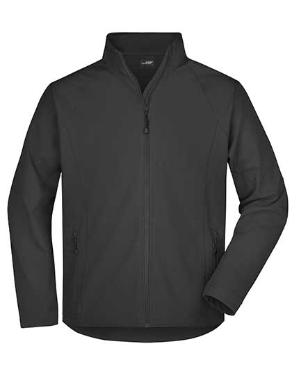 Kurtka softshell męska wiatroodporna i wodoodporna James&Nicholson James&Nicholson - Black