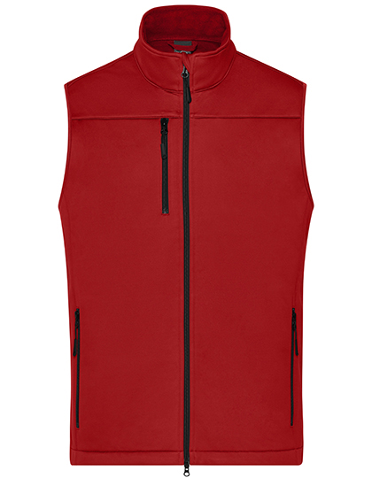 Męska kamizelka softshell wodoodporna - Red