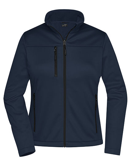 Kurtka softshell damska sportowa, oddychająca, wiatroszczelna James&Nicholson - Navy