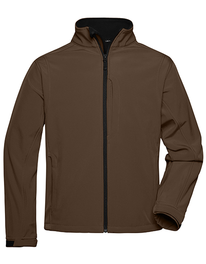 Softshell męski wodoodporny z mikropolarem James&Nicholson James&Nicholson - Brown