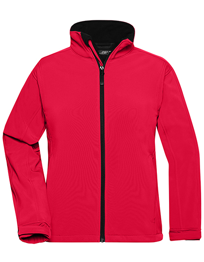 Softshell damski Maxson wiatroszczelny i wodoodporny James&Nicholson - Red