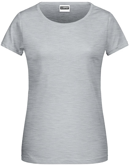 Koszulka damska bawełniana z okrągłym dekoltem James&Nicholson - Grey Heather