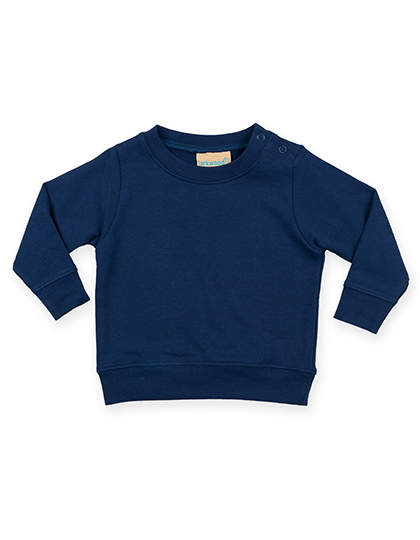 Bluza dziecięca nierozpinana z okrągłym dekoltem i zatrzaskami na ramieniu Larkwood - Navy