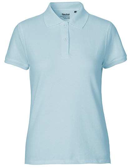 Damska klasyczna koszulka polo - Light Blue
