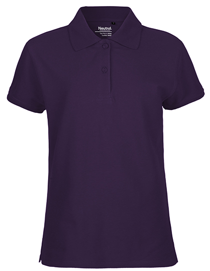Damska koszulka polo z bawełny Fairtrade krótki rękaw Neutral - Purple