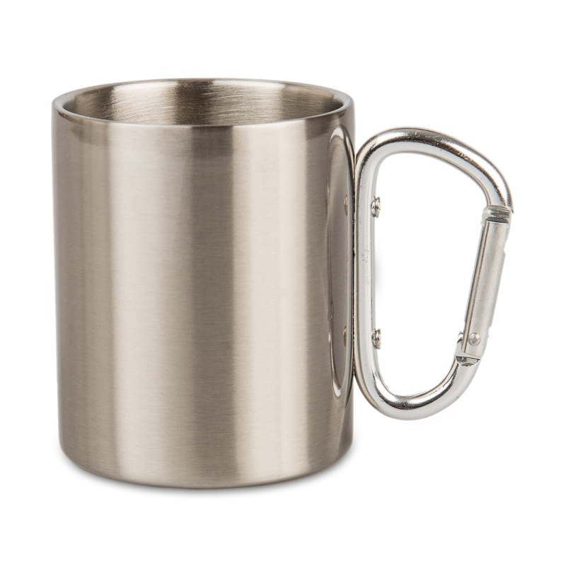 Kubek stalowy 300 ml - srebrna zapinka