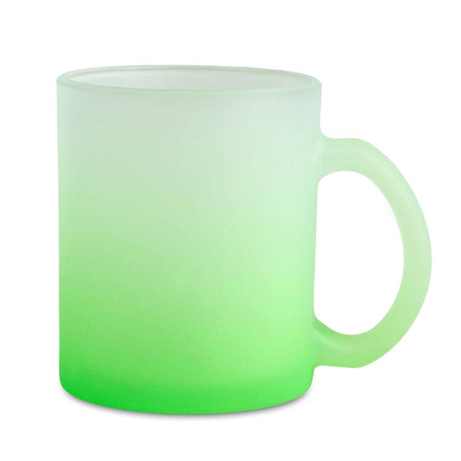 Kubek Szroniony Gradient Jasnozielony
