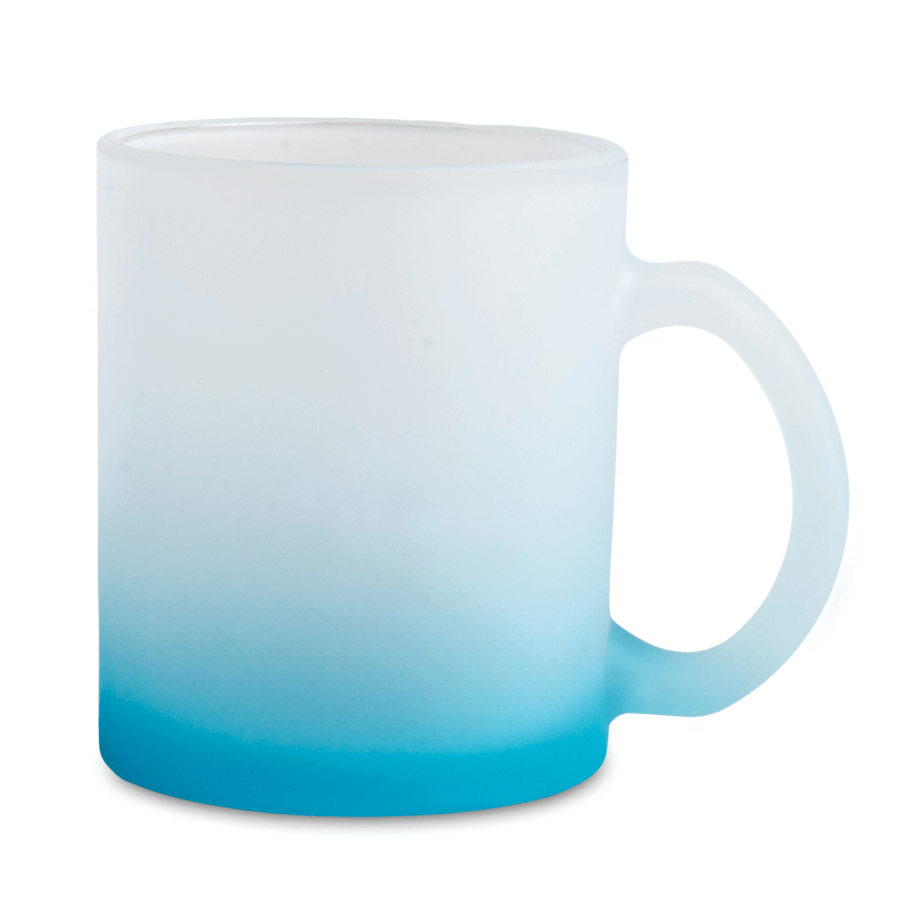 Kubek Szroniony Gradient Jasnoniebieski