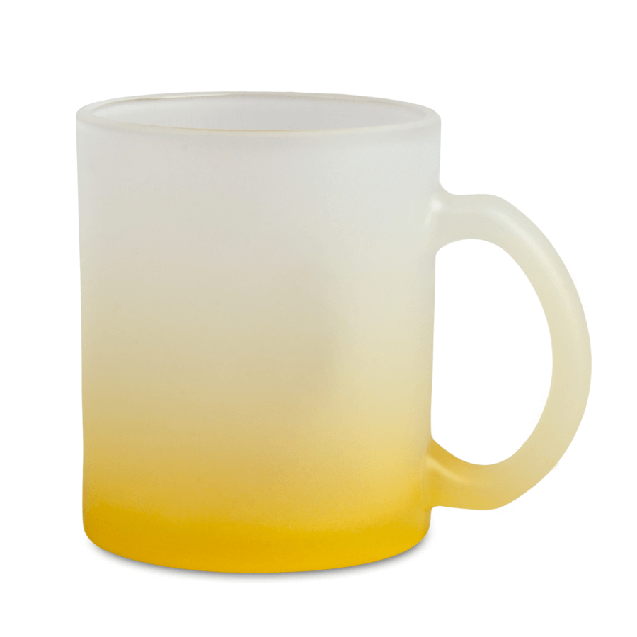 Kubek Szroniony Gradient Ciemnożółty