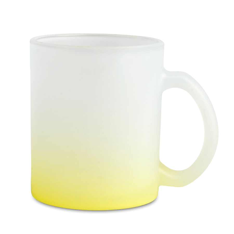 Kubek Szroniony Gradient Żółty